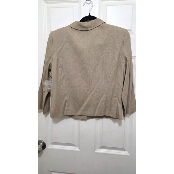 VTG Mixed Blues Women's Beige Two-Piece Pant Suit Professional Offices Size 11 C - Picture 6 of 8